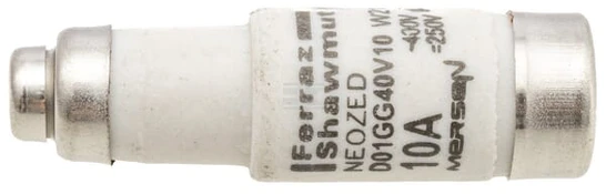 Saugiklis 400 V 10 A, ilgis 36 mm
