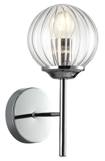 Candellux sieninis šviestuvas Best, chromuotas/skaidrus