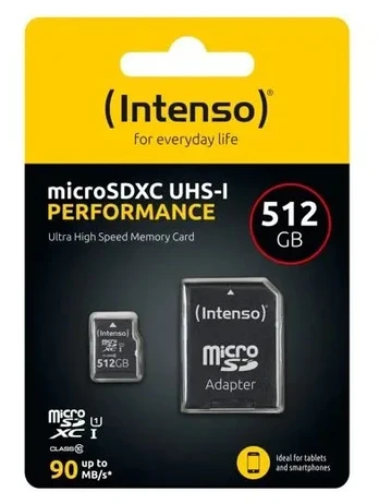 512GB Intenso - MicroSD - PERFORMANCE