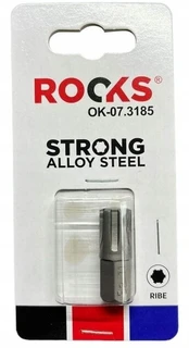 Bit Rooks Ribe M11 10mm (3/8") x 30mm, plienas S2