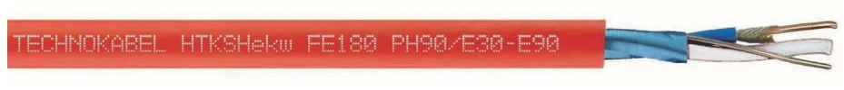 Gaisrinis nedegus kabelis Technokabel HTKSHekw FE180/Ph90 E30-E90 B2ca 1x2x0.8mm (100m)