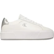 Laisvalaikio batai Calvin Klein Flatform Lace Up Lth Met YW0YW01929 Balta