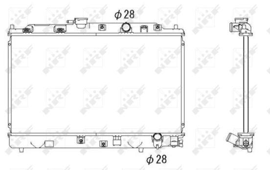 Variklio radiatorius NRF NRF 53286