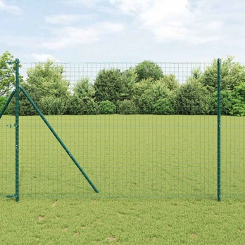 Tvorelių stulpai 12 pcs Žalia 200 cm