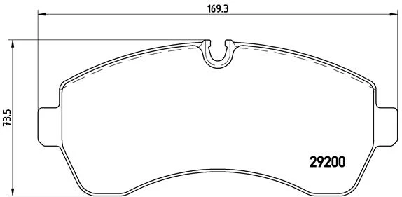 Stabdžių trinkelių rinkinys, diskinis stabdys BREMBO P50059