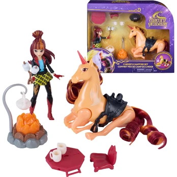 Spinmaster Unicorn Academy - Cinder's Campfire Set (with Valentina, Cinder and accessories)