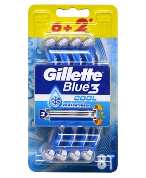 Skustuvas Gillette blue3 cool, 8 vnt