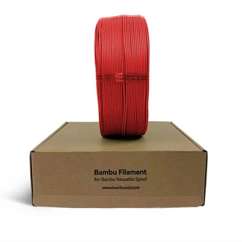 3D Plastikas - Filamentas PLA Refill/Papildymas Basic raudonos spalvos | 1.75 mm, 1kg | Bambu Lab