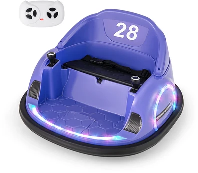 Promotion 12V Elektrinis Vaikiškas Bumperis Violetinis