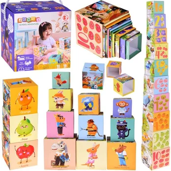 Dėlionė Educational cube puzzle for children - creative puzzle 10 pieces ZA5868