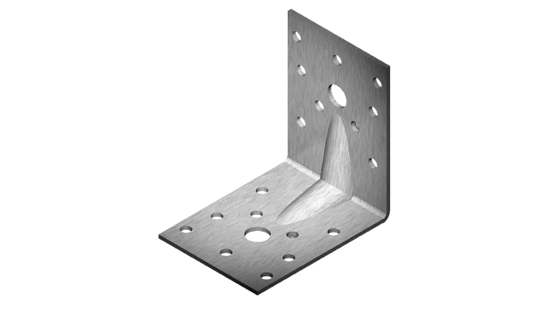 Sustiprintas kampas XIDO, 90 x 90 x 65 x 2 mm
