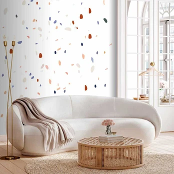 Artgeist Fototapetas - Classic Terrazzo on Baltas Background