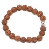 Tampri rudrakšos apyrankė Buddha Bangle, ruda, 1cm kaina