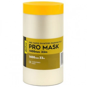 Apsauginė Dažymo Plėvelė Delvo PRO Mask (įv. dydžiai) : Ilgis - 33 m, Plotis - 1.1 m