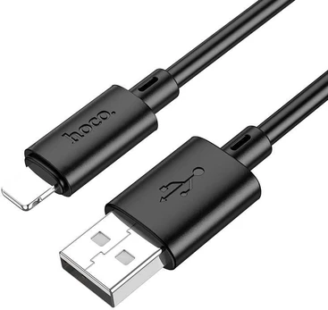 Cable USB A to Lightning Hoco 2,4A 2 m X88 juodas
