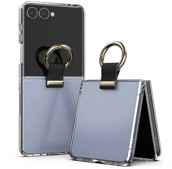 Dėklas Mercury Golden Bell Clear Case do Samsung Galaxy Z Flip8 juoda