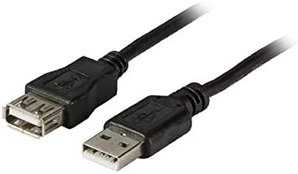 EFB USB2.0 Verlängerungskabel A-A,St-Bu,5,0m,juodas,Class