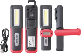 COB-LED darbinė rankinė lempa (9651) kaina