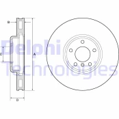 Stabdžių diskas DELPHI BG9156C kaina