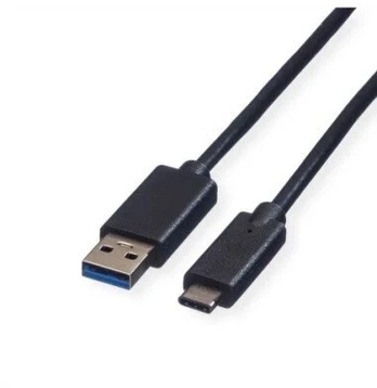 USB laidas Roline 3.2 Gen 1, A-C, M/M, juodas, 2 m