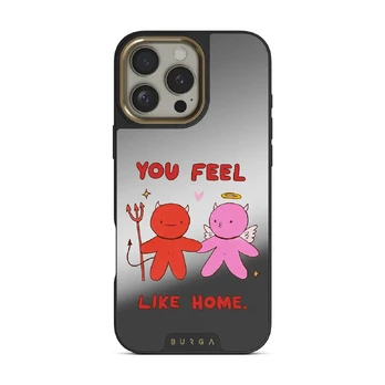 Like Home - iPhone 16 Pro Max Case, Elite Mirror Dark (MagSafe) / Gold