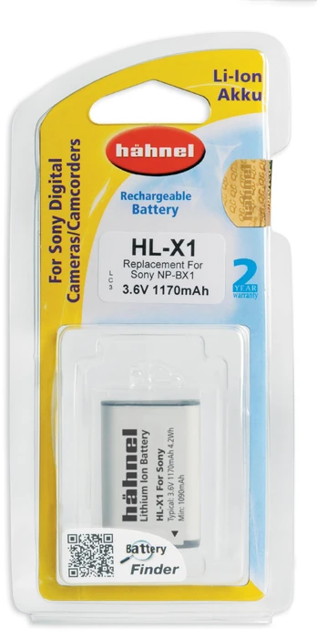 Hahnel 3,6 V 1170 mAh ličio jonų (ličio jonų)