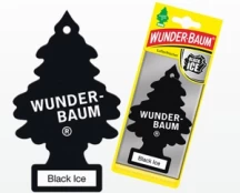 Automobilių oro gaiviklis Wunder-Baum Black Ice kaina