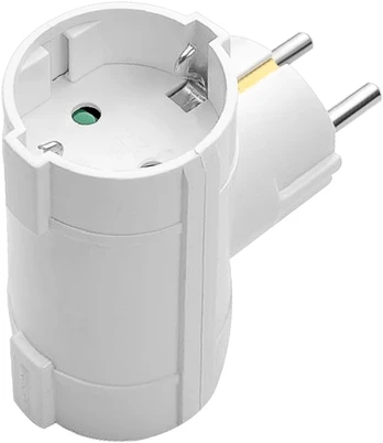 Orno Rozgałęźnik 2x2P+Z, Schuko, balta