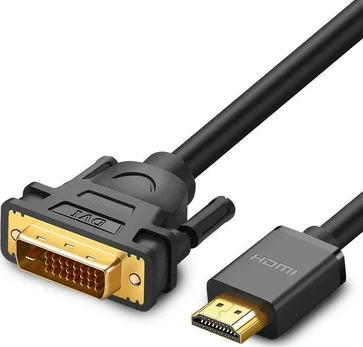 Ugreen 30116, 1 m, DVI, HDMI, vyriškas, vyriškas, tiesus