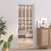 Vidaus durys, baltos, 83x201,5cm, ESG stiklas ir aliuminis kaina