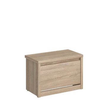 Batų spintelė Mebelbos Norton 1k, 66x36x45 cm, ruda