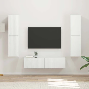 TV staliukas 3 pcs Balta
