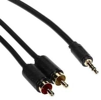 PRZEWÓD C19027BK01 2 x CINCH / Jack TRS 3.5 mm 25 m UNITEK