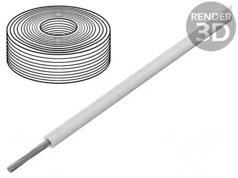 Wire | SiF | stranded | Cu | 1mm2 | silicone | white | -60÷180°C | 500V | 100m