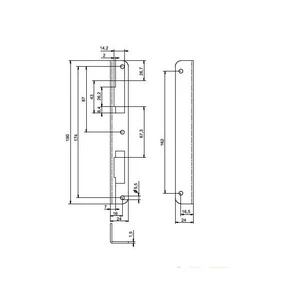 Plokštelė Lob Strike Plate RK91, cinkuota