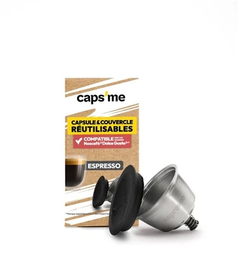 Caps Me CAPSME Dolce Gusto Reusable Pod (lungo) and silicon cap x 1