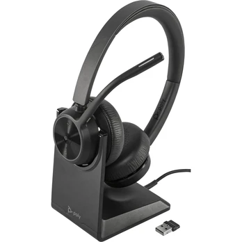 HP Poly Voyager 4320 MS Stereo belaidės ausinės su stovu, USB-C