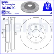 DELPHI BG4972C Brake Disc kaina