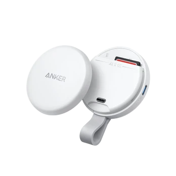 Adapteris Anker MagGo USB-C Adapter (3-in-1, 10Gbps, For iPhone) White