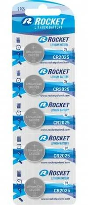 Rocket Lithium CR2025 elementas, 5 vnt.