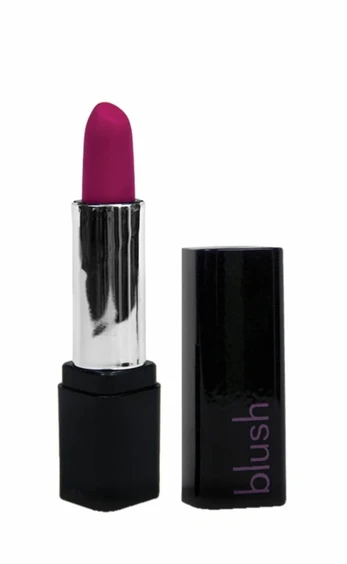 Blush Rosy Touch Lipstick Compact Vibrating Device, Discreet Rožinė Mini Model