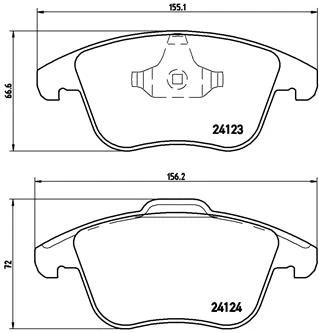 Brake pads - tuning Xtra P 44 020X front