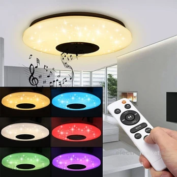 Šviestuvas muzikinis LED RGB/Bluetooth 36W