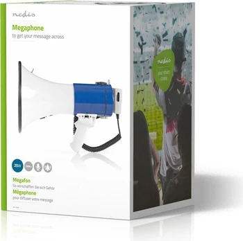 Megafonas 25W Su Nuimamu Mikrofonu
