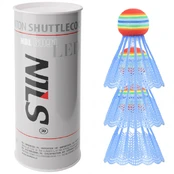 NBL6091 NYLON SHUTTLECOCKS LED 3 PCS. NILS kaina