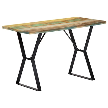 Valgomojo stalas, 120x60x76 cm, perdirbtos medienos masyvas