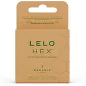 LELO - HEX ORGANIC CONDOM BOX 3 UNITS kaina