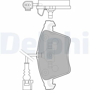 DELPHI LP1913 Brake pad set