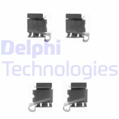 Priedų komplektas, diskinių stabdžių trinkelės DELPHI LX0390 kaina