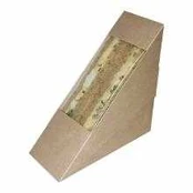 Multi Sandwichæske 123x52x123 mm Karton med PLA Brun,500 stk/krt